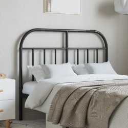 vidaXL Kopfteil Metall Schwarz 120 cm