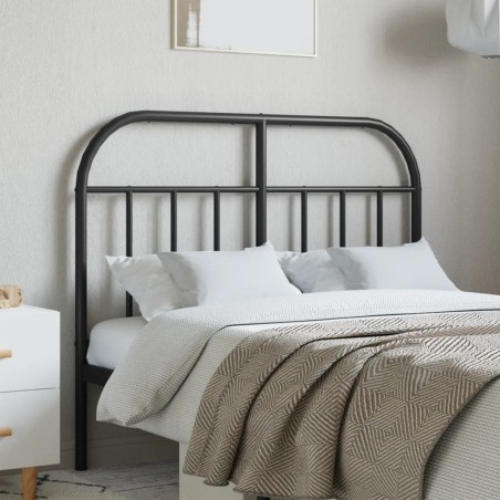 vidaXL Kopfteil Metall Schwarz 120 cm