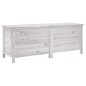 vidaXL Gartentruhe Weiß 150x50x56,5 cm Massivholz Tanne vidaXL Gartentruhe Weiß 150x50x56,5 cm Massivholz Tanne