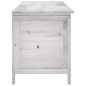 vidaXL Gartentruhe Weiß 150x50x56,5 cm Massivholz Tanne vidaXL Gartentruhe Weiß 150x50x56,5 cm Massivholz Tanne