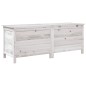 vidaXL Gartentruhe Weiß 150x50x56,5 cm Massivholz Tanne vidaXL Gartentruhe Weiß 150x50x56,5 cm Massivholz Tanne