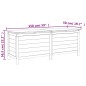 vidaXL Gartentruhe Weiß 150x50x56,5 cm Massivholz Tanne vidaXL Gartentruhe Weiß 150x50x56,5 cm Massivholz Tanne