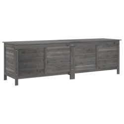 vidaXL Gartentruhe Anthrazit 198,5x50x56,5 cm Massivholz Tanne