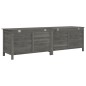 vidaXL Gartentruhe Anthrazit 198,5x50x56,5 cm Massivholz Tanne vidaXL Gartentruhe Anthrazit 198,5x50x56,5 cm Massivholz Tanne