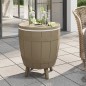 vidaXL 3-in-1 Tisch mit Eiskühler Hellbraun Polypropylen vidaXL 3-in-1 Tisch mit Eiskühler Hellbraun Polypropylen