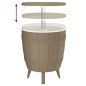 vidaXL 3-in-1 Tisch mit Eiskühler Hellbraun Polypropylen vidaXL 3-in-1 Tisch mit Eiskühler Hellbraun Polypropylen