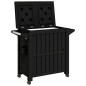vidaXL 3-in-1 Servierwagen Schwarz Polypropylen vidaXL 3-in-1 Servierwagen Schwarz Polypropylen