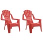 vidaXL Kinder-Gartenstühle 2 Stk. Rot 37x34x44 cm PP Holzoptik vidaXL Kinder-Gartenstühle 2 Stk. Rot 37x34x44 cm PP Holzoptik