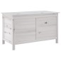 vidaXL Gartentruhe Weiß 99x49,5x58,5 cm Massivholz Tanne vidaXL Gartentruhe Weiß 99x49,5x58,5 cm Massivholz Tanne