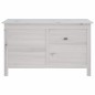 vidaXL Gartentruhe Weiß 99x49,5x58,5 cm Massivholz Tanne vidaXL Gartentruhe Weiß 99x49,5x58,5 cm Massivholz Tanne