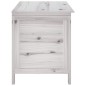 vidaXL Gartentruhe Weiß 99x49,5x58,5 cm Massivholz Tanne vidaXL Gartentruhe Weiß 99x49,5x58,5 cm Massivholz Tanne