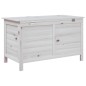 vidaXL Gartentruhe Weiß 99x49,5x58,5 cm Massivholz Tanne vidaXL Gartentruhe Weiß 99x49,5x58,5 cm Massivholz Tanne
