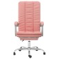 Bürostuhl mit Liegefunktion Rosa Kunstleder Bürostuhl mit Liegefunktion Rosa Kunstleder
