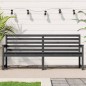 vidaXL Gartenbank Grau 203,5x48x91,5 cm Massivholz Kiefer vidaXL Gartenbank Grau 203,5x48x91,5 cm Massivholz Kiefer