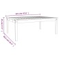 vidaXL Gartentisch Weiß 121x82,5x45 cm Massivholz Kiefer vidaXL Gartentisch Weiß 121x82,5x45 cm Massivholz Kiefer