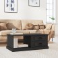 vidaXL Couchtisch Schwarz 90x50x35 cm Holzwerkstoff vidaXL Couchtisch Schwarz 90x50x35 cm Holzwerkstoff