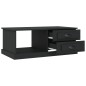 vidaXL Couchtisch Schwarz 90x50x35 cm Holzwerkstoff vidaXL Couchtisch Schwarz 90x50x35 cm Holzwerkstoff