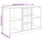 vidaXL Sideboard Räuchereiche 104,5x35,5x67,5 cm Holzwerkstoff vidaXL Sideboard Räuchereiche 104,5x35,5x67,5 cm Holzwerkstoff