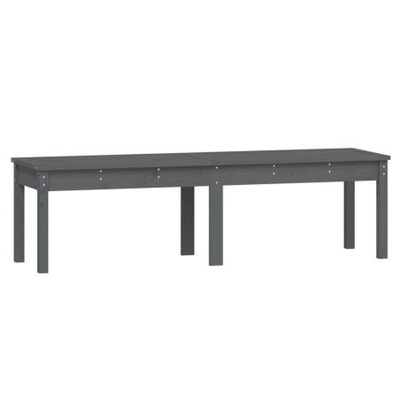 vidaXL Gartenbank 2-Sitzer Grau 159,5x44x45 cm Massivholz Kiefer