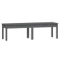 vidaXL Gartenbank 2-Sitzer Grau 159,5x44x45 cm Massivholz Kiefer vidaXL Gartenbank 2-Sitzer Grau 159,5x44x45 cm Massivholz Kiefer