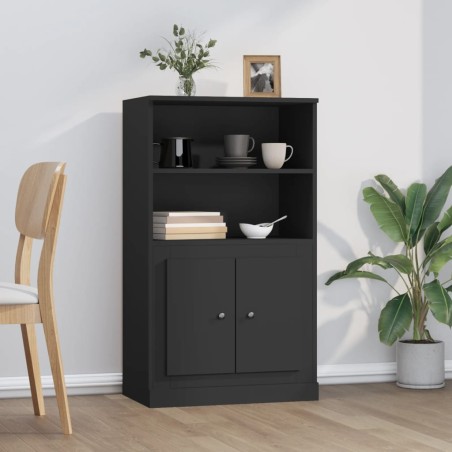 vidaXL Highboard Schwarz 60x35,5x103,5 cm Holzwerkstoff