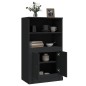 vidaXL Highboard Schwarz 60x35,5x103,5 cm Holzwerkstoff vidaXL Highboard Schwarz 60x35,5x103,5 cm Holzwerkstoff