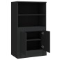 vidaXL Highboard Schwarz 60x35,5x103,5 cm Holzwerkstoff vidaXL Highboard Schwarz 60x35,5x103,5 cm Holzwerkstoff
