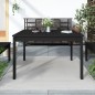 vidaXL Gartentisch Schwarz 121x82,5x76 cm Massivholz Kiefer vidaXL Gartentisch Schwarz 121x82,5x76 cm Massivholz Kiefer
