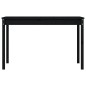 vidaXL Gartentisch Schwarz 121x82,5x76 cm Massivholz Kiefer vidaXL Gartentisch Schwarz 121x82,5x76 cm Massivholz Kiefer