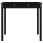 vidaXL Gartentisch Schwarz 121x82,5x76 cm Massivholz Kiefer vidaXL Gartentisch Schwarz 121x82,5x76 cm Massivholz Kiefer