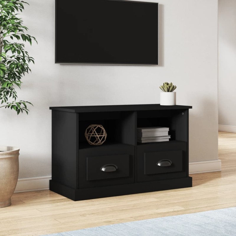 vidaXL TV-Schrank Schwarz 80x35x50 cm Holzwerkstoff vidaXL TV-Schrank Schwarz 80x35x50 cm Holzwerkstoff