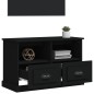vidaXL TV-Schrank Schwarz 80x35x50 cm Holzwerkstoff vidaXL TV-Schrank Schwarz 80x35x50 cm Holzwerkstoff
