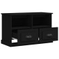 vidaXL TV-Schrank Schwarz 80x35x50 cm Holzwerkstoff vidaXL TV-Schrank Schwarz 80x35x50 cm Holzwerkstoff