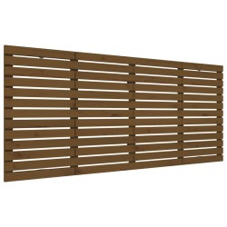 vidaXL Wand-Kopfteil Honigbraun 206x3x91,5 cm Massivholz Kiefer