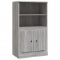 vidaXL Highboard Grau Sonoma 60x35,5x103,5 cm Holzwerkstoff vidaXL Highboard Grau Sonoma 60x35,5x103,5 cm Holzwerkstoff