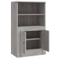 vidaXL Highboard Grau Sonoma 60x35,5x103,5 cm Holzwerkstoff vidaXL Highboard Grau Sonoma 60x35,5x103,5 cm Holzwerkstoff