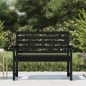 vidaXL Gartenbank Schwarz 109x48x91,5 cm Massivholz Kiefer vidaXL Gartenbank Schwarz 109x48x91,5 cm Massivholz Kiefer