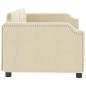 vidaXL Tagesbett Creme 90x200 cm Stoff vidaXL Tagesbett Creme 90x200 cm Stoff