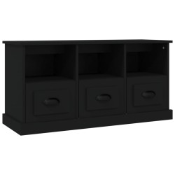 vidaXL TV-Schrank Schwarz 100x35x50 cm Holzwerkstoff