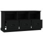 vidaXL TV-Schrank Schwarz 100x35x50 cm Holzwerkstoff vidaXL TV-Schrank Schwarz 100x35x50 cm Holzwerkstoff