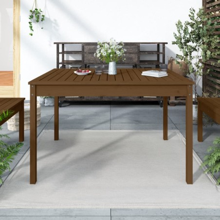 vidaXL Gartentisch Honigbraun 121x82,5x76 cm Massivholz Kiefer