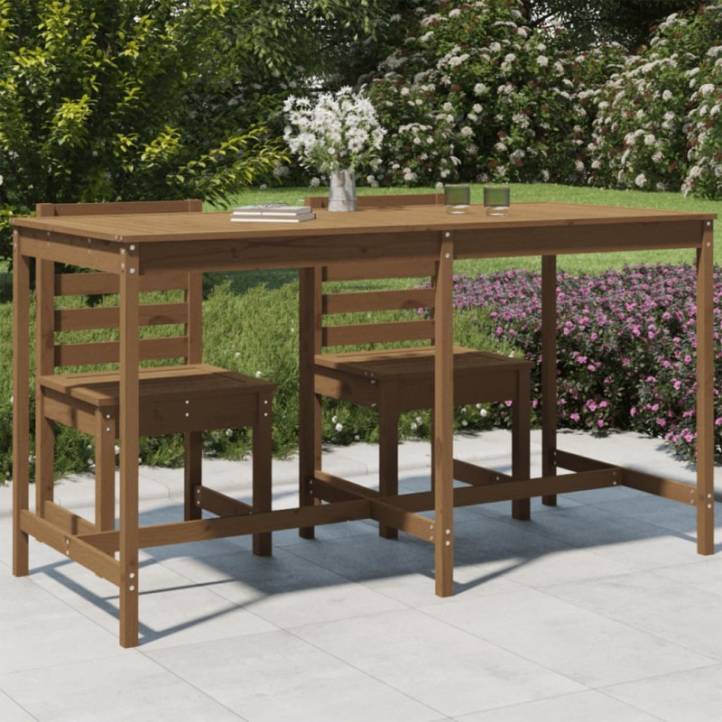 vidaXL Gartentisch Honigbraun 203,5x90x110 cm Massivholz Kiefer vidaXL Gartentisch Honigbraun 203,5x90x110 cm Massivholz Kiefer