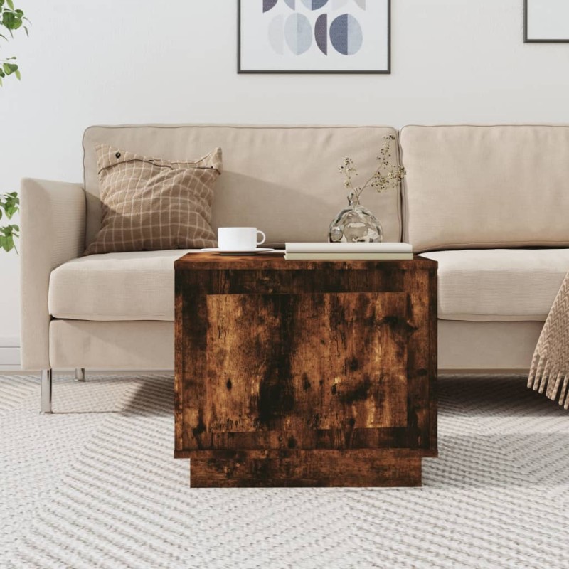 vidaXL Couchtisch Räuchereiche 51x50x44 cm Holzwerkstoff vidaXL Couchtisch Räuchereiche 51x50x44 cm Holzwerkstoff