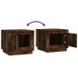 vidaXL Couchtisch Räuchereiche 51x50x44 cm Holzwerkstoff vidaXL Couchtisch Räuchereiche 51x50x44 cm Holzwerkstoff