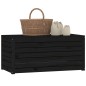 vidaXL Gartenbox Schwarz 101x50,5x46,5 cm Massivholz Kiefer vidaXL Gartenbox Schwarz 101x50,5x46,5 cm Massivholz Kiefer