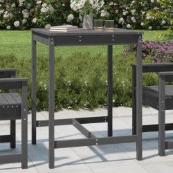 vidaXL Gartentisch Grau 82,5x82,5x110 cm Massivholz Kiefer