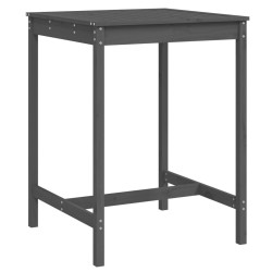 vidaXL Gartentisch Grau 82,5x82,5x110 cm Massivholz Kiefer