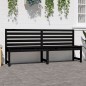 vidaXL Gartenbank Schwarz 201,5 cm Massivholz Kiefer vidaXL Gartenbank Schwarz 201,5 cm Massivholz Kiefer