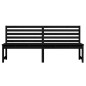 vidaXL Gartenbank Schwarz 201,5 cm Massivholz Kiefer vidaXL Gartenbank Schwarz 201,5 cm Massivholz Kiefer
