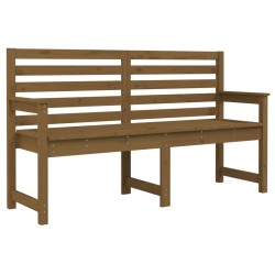 vidaXL Gartenbank Honigbraun 159,5x48x91,5 cm Massivholz Kiefer